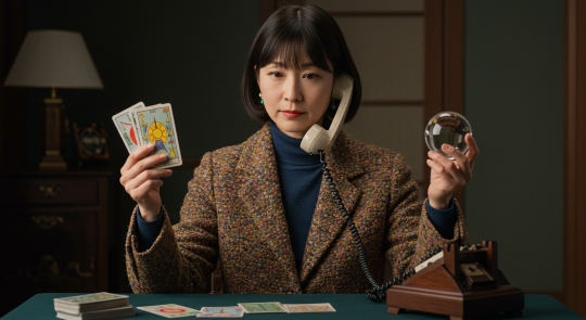 電話占いクオーレで電話占いをする占い師