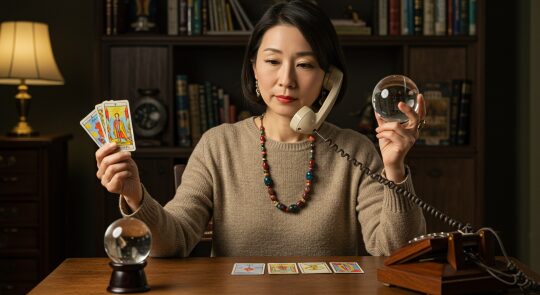 電話占いカリスで電話占いをする占い師